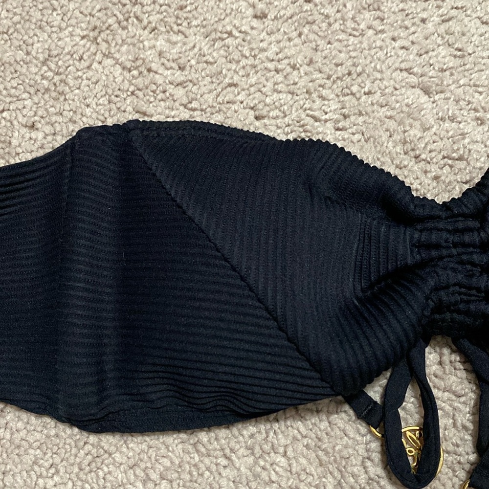 Luli Fama Triana Drawstring Bandeau Top Size XS - Picture 7 of 15